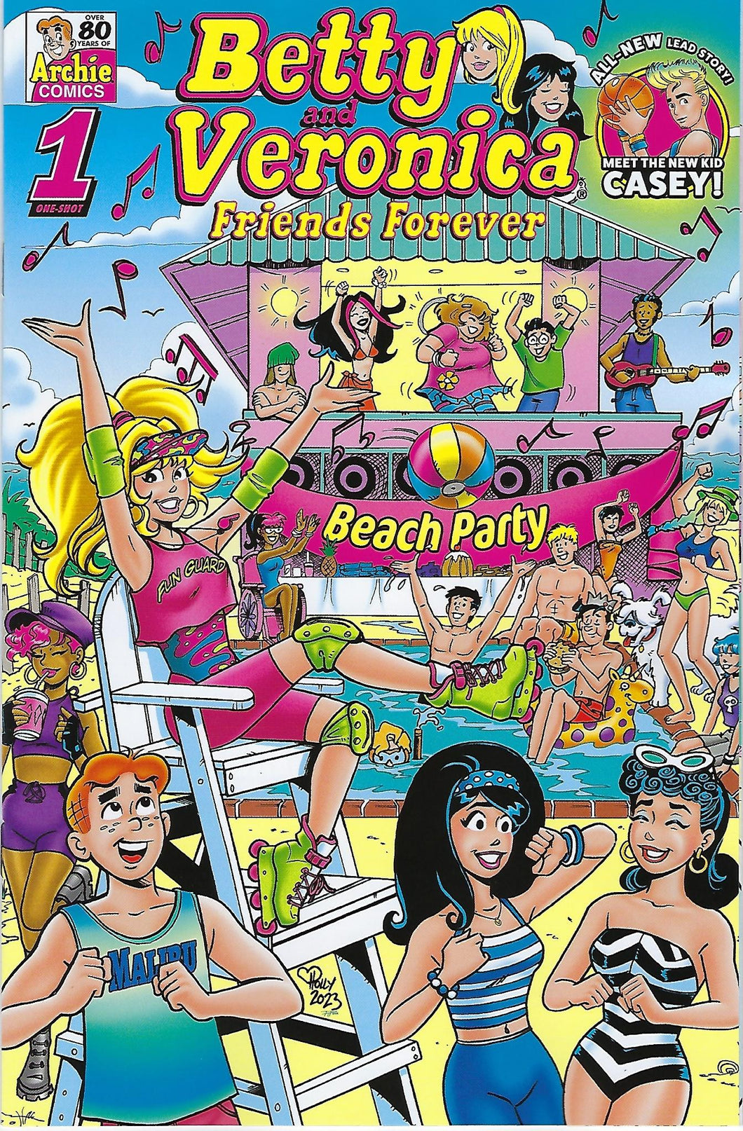 Betty and Veronica Friends Forever Beach Party #1 First Appearance of Casey Cloud ( Cassie's Brother )  !!  NM