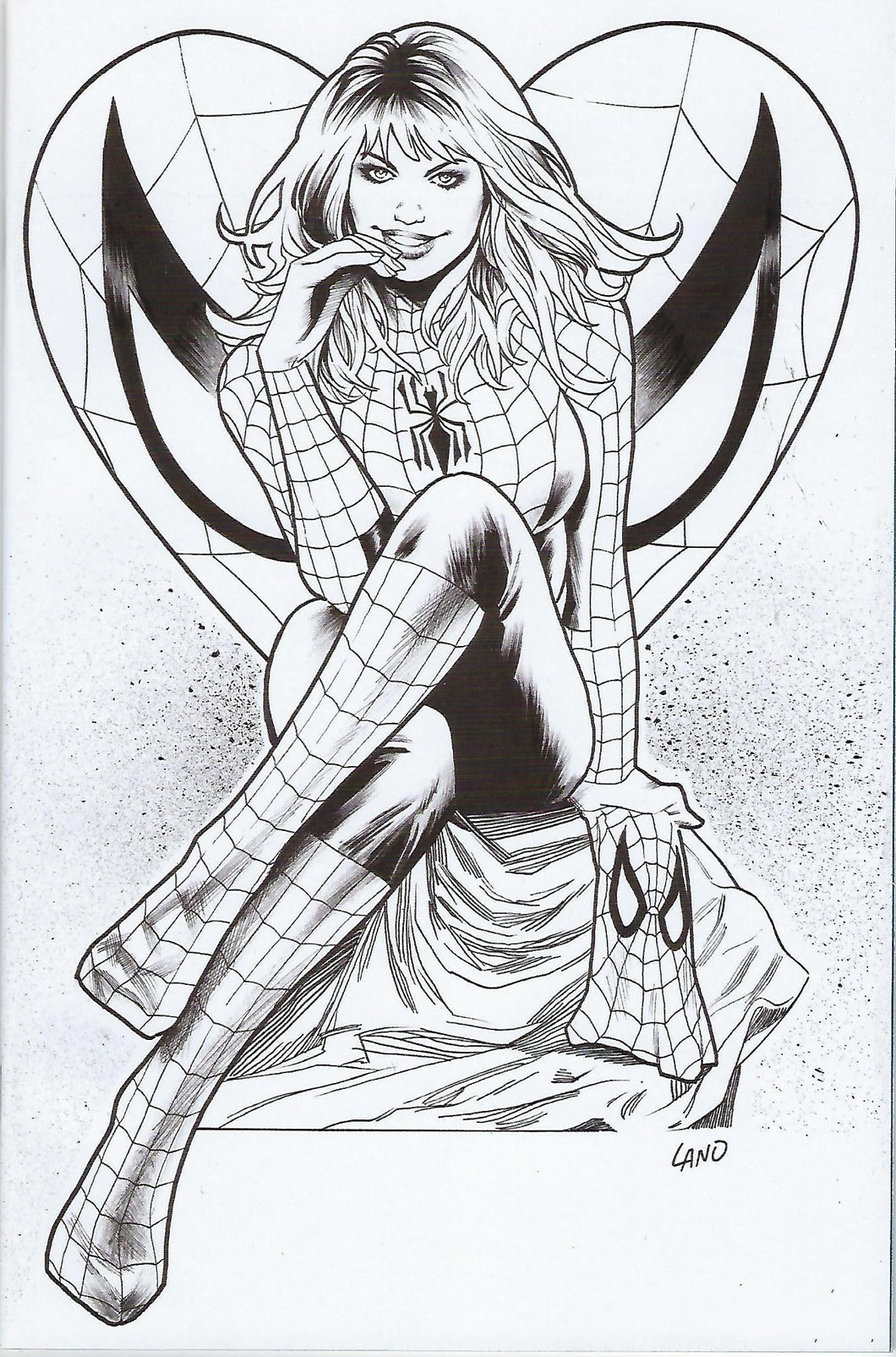 Amazing Spider-Man #25 Greg Land 1:50 Mary Jane Sketch Variant !!!   NM