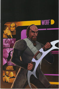 STAR TREK DEFIANT #4 COVER F 1:50 BARTOK WORF VIRGIN COVER !!!  NM