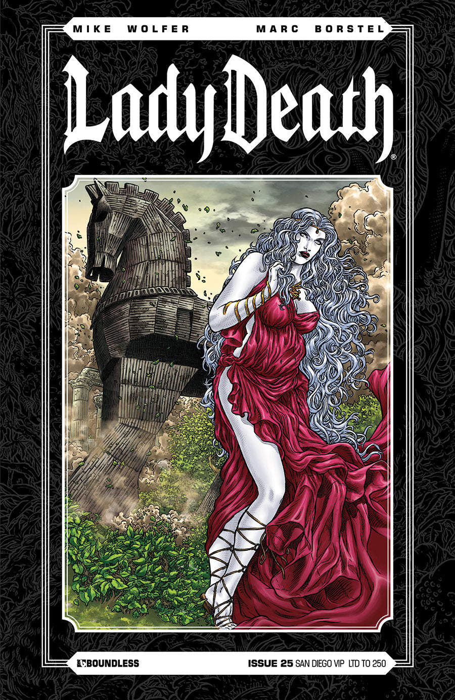 Lady Death # 25 LTD to 250 Juan Jose San Diego VIP Variant Cover !!!   NM