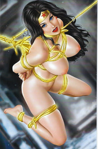 Totally Rad Life of Gloria Mya Terak Wonder Woman FULL Nude Virgin Variant Cover  NM