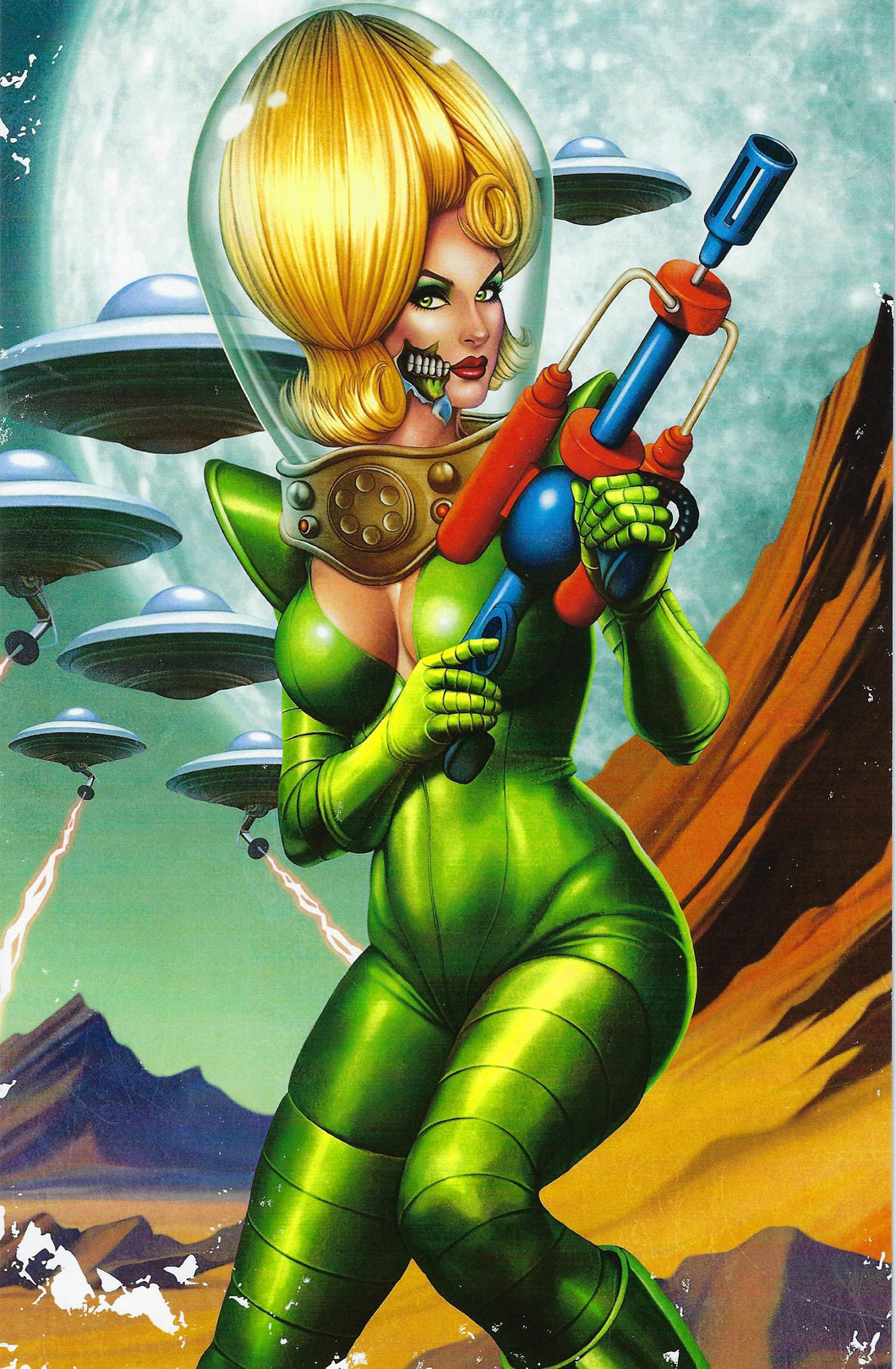 Cool Comics Gallery Limited Edition Mars Attacks Virgin Cover !!! NM