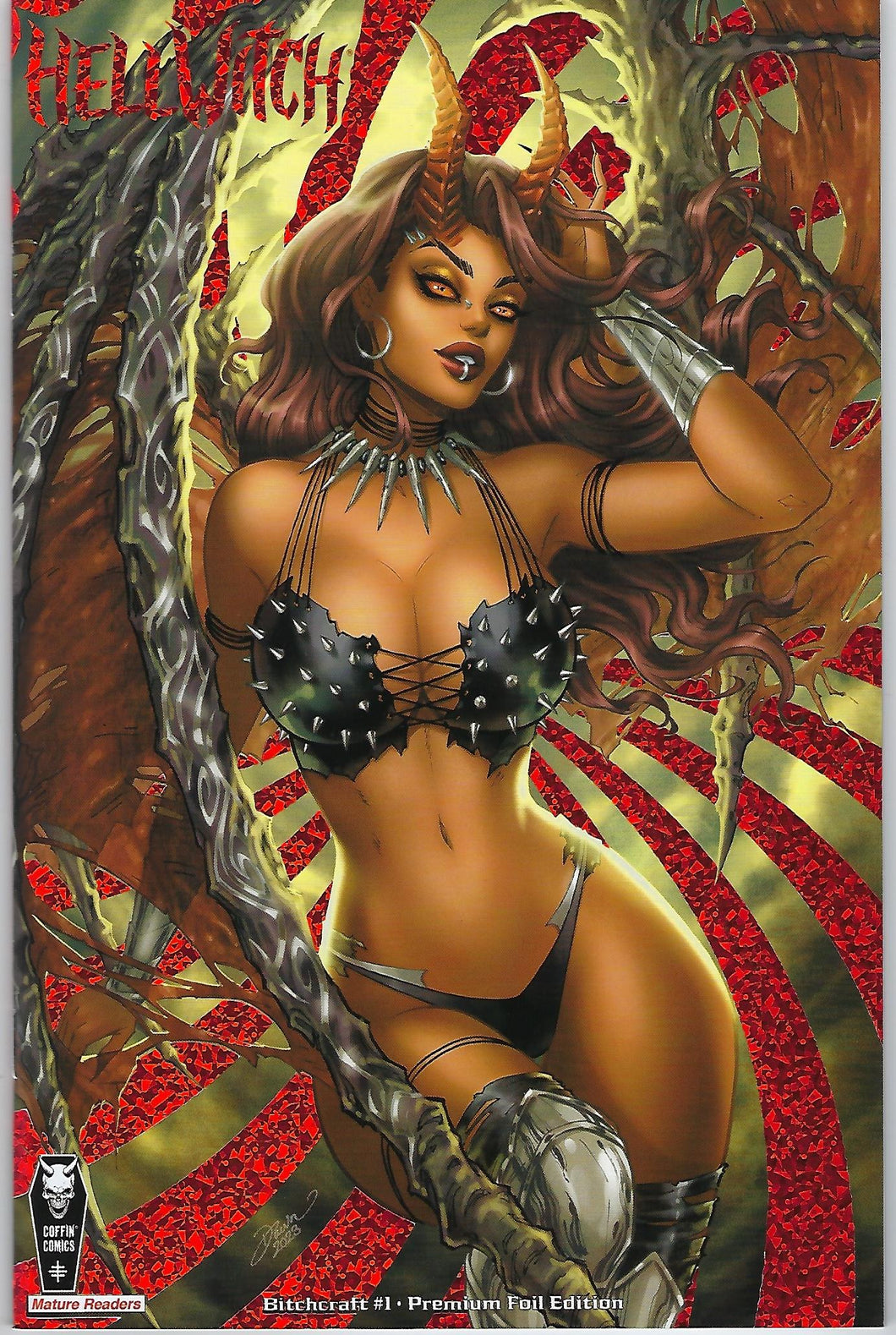 Hellwitch : Bitchcraft # 1 Dawn McTeigue Premium Red Foil Cover Edition !!!  NM