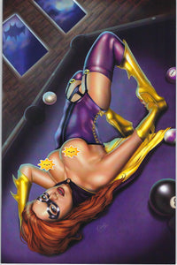 Power Hour #3 Nicole Brune Bat-Lady Indiana Comic Con Topless Virgin Cover Limited to ONLY 100 NM