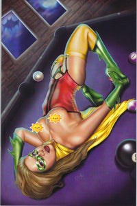 Power Hour #3 Nicole Brune Robin-Lady Indiana Comic Con Topless Virgin Cover Limited to ONLY 100 NM