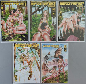 Jungle Fantasy Survivors #1 Through #5 Natural Beauties Complete Set of 5 Books NM