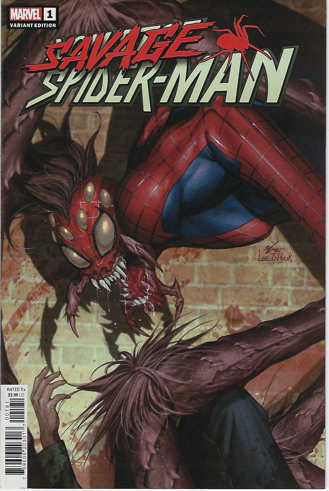 Savage Spider-Man #1 Inhyuk Lee 1:100 Variant Incentive Cover !!!   NM