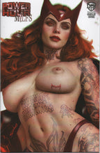 Load image into Gallery viewer, POWER HOUR 2 Shikarii Scarlet Witch "RED" Close Up Topless with Tattoos Cover Limited to ONLY 60 !!! NM
