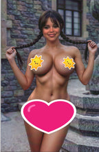 Load image into Gallery viewer, Totally Rad Halloween OKSI Wednesday Braids FULL Nude Virgin Variant Cover !!! NM
