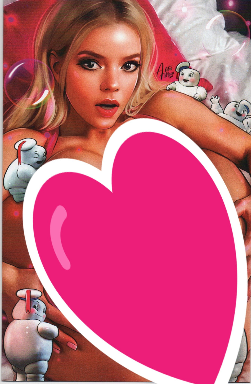 Totally Rad Halloween Alita Moon Princess Peach & Melty Boys FULL NUDE Virgin Rad to the MAX Cover NM