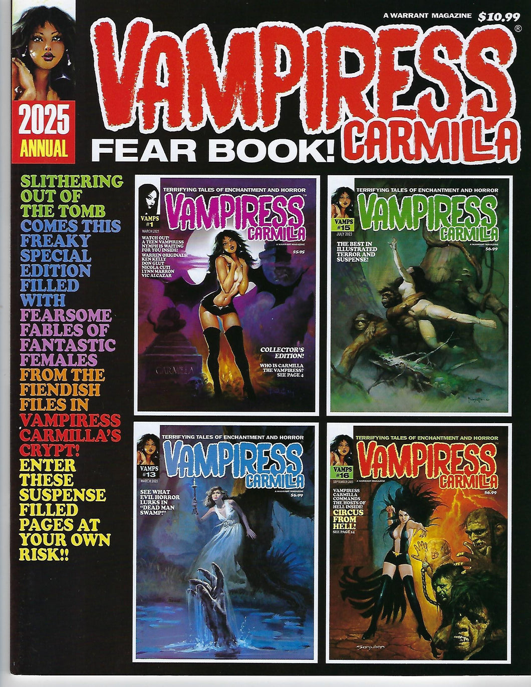 Vampiress Carmilla Fear Book 2025 Annual !!!  NM