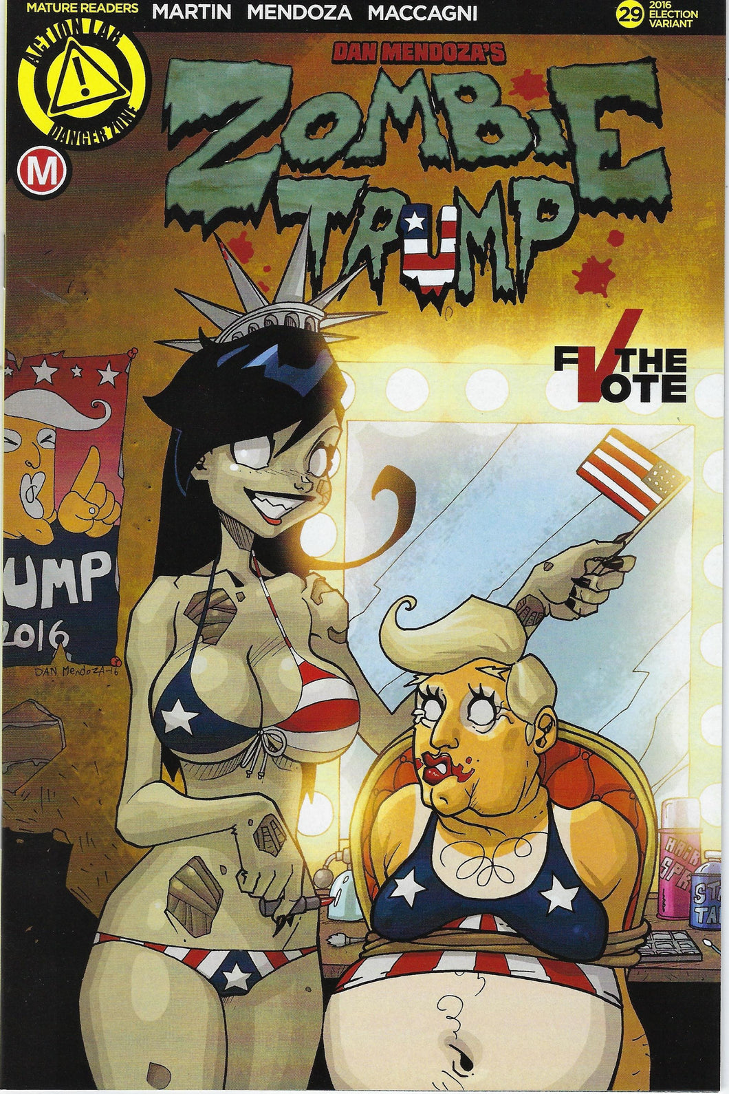 Zombie Tramp # 29 Dan Mendoza TRUMP Variant Cover Limited to ONLY 2000 !!! NM