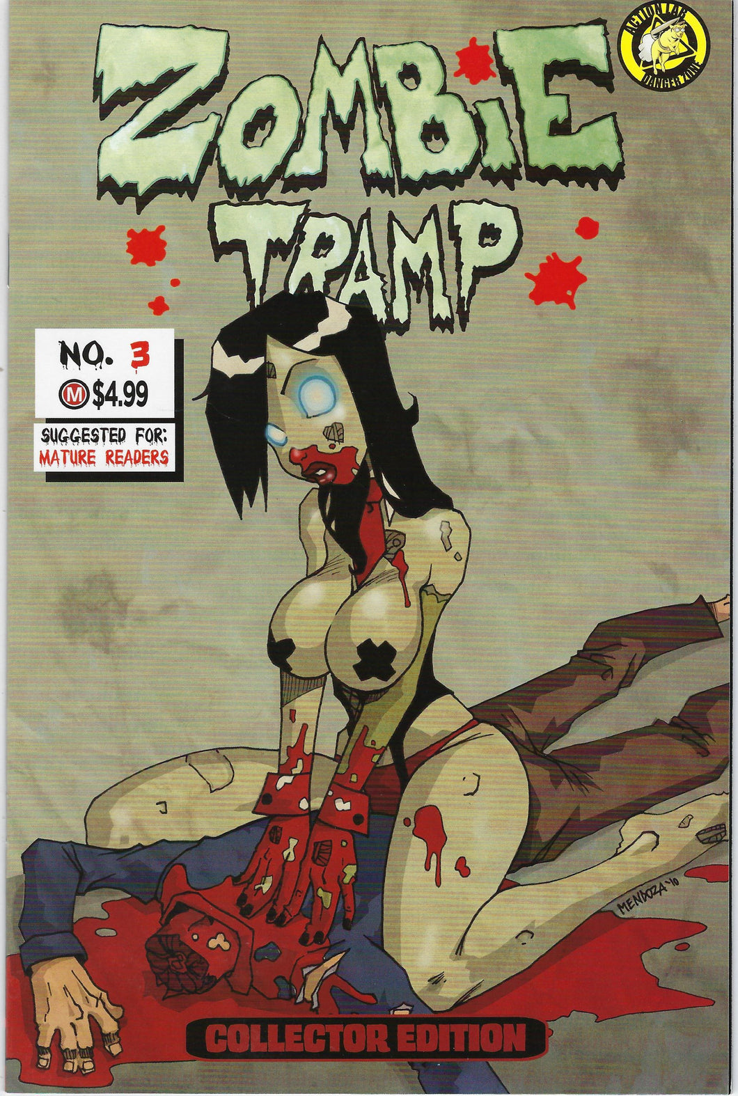 Zombie Tramp # 3 Dan Mendoza Replica Variant Cover Limited to ONLY 2500 !!! NM