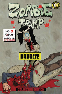Zombie Tramp Origins # 3 Dan Mendoza Replica Variant Collector Edition Risque / Topless Cover Edition !!!  NM