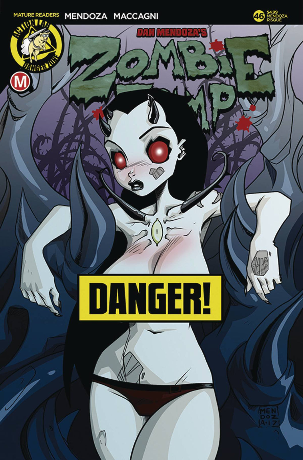 Zombie Tramp # 46 Dan Mendoza Risque Variant Cover Limited to ONLY 2500 !!! NM