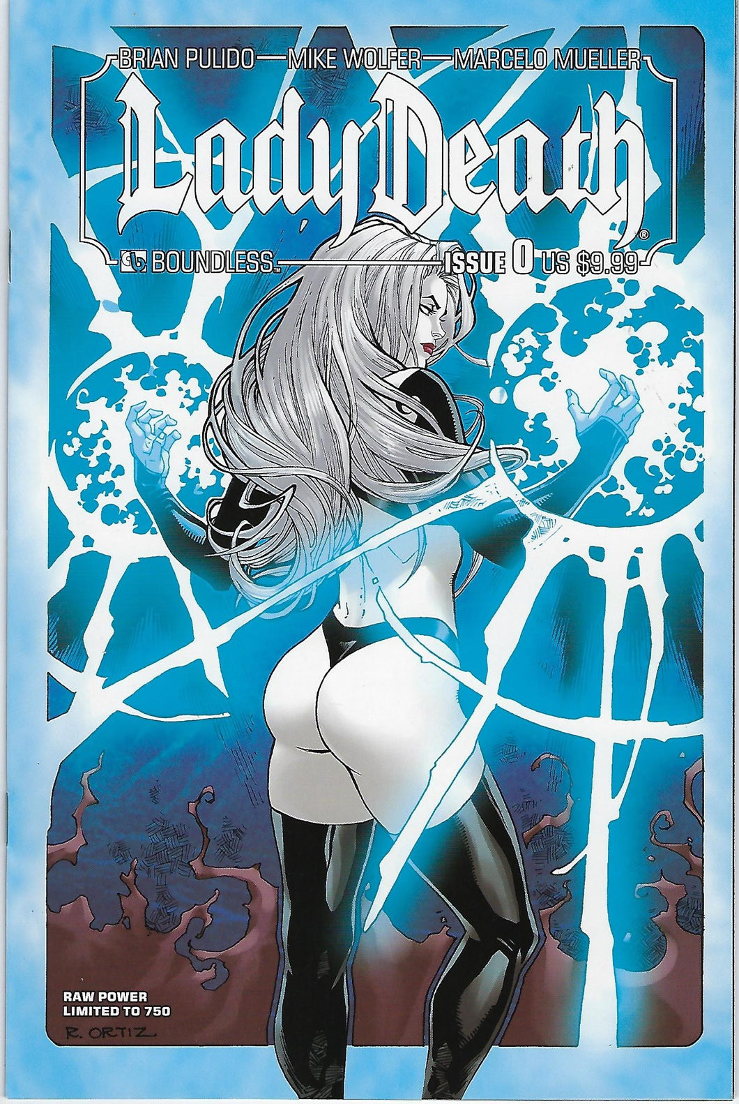 Lady Death # 0 Raw Power Variant Cover Limited to 750   VF/NM