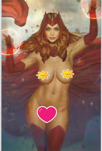 Load image into Gallery viewer, Totally Rad Halloween Scarlet Witch FULL Nude Virgin Cover NO Bush !!    RARE   NM
