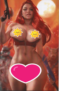 Jessi Zombie Hunter #2 Shikarii Pistol FULL Nude Virgin Cover !!! NM