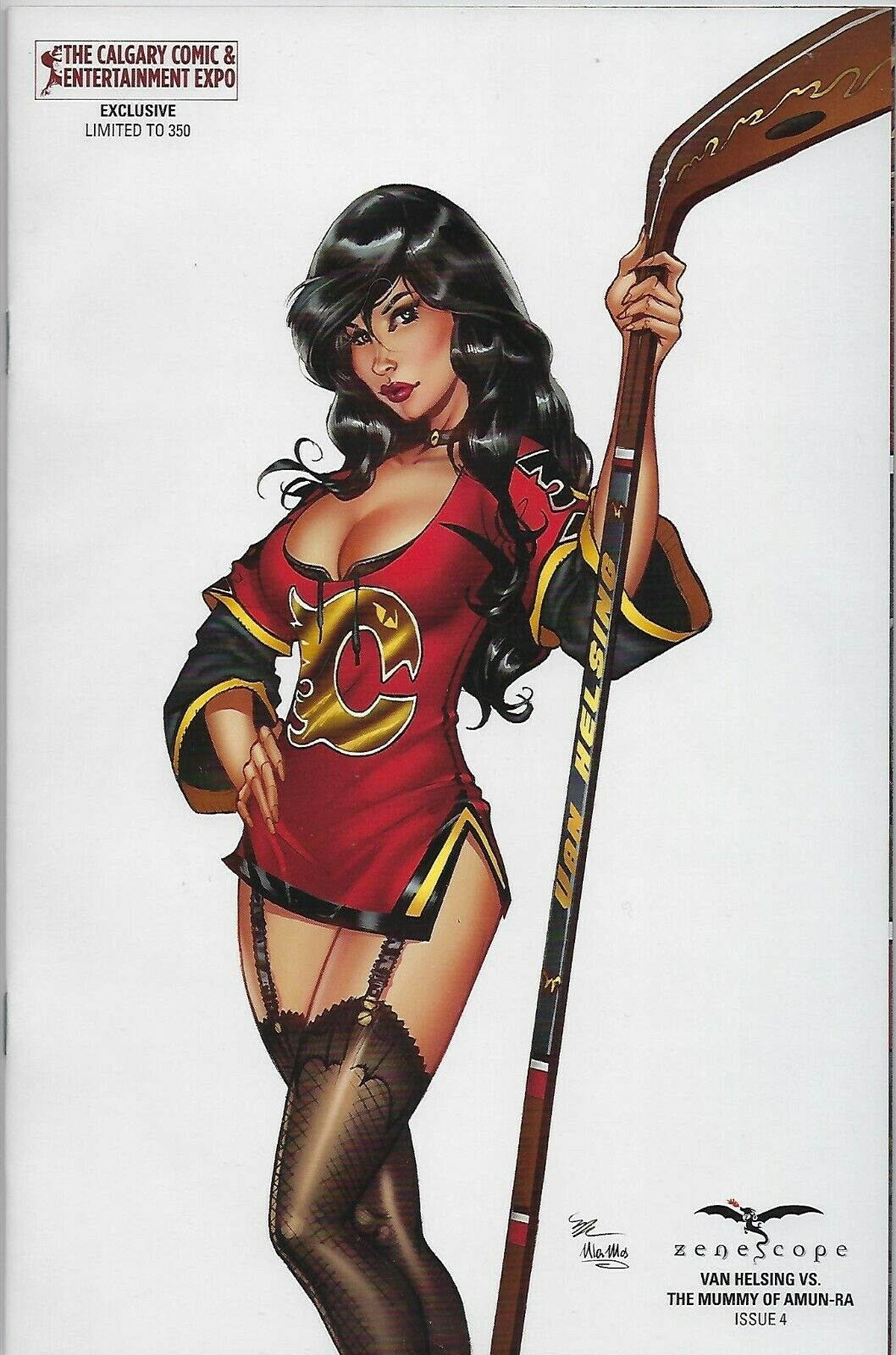 Van Helsing VS The Mummy Of Amun-Ra # 4 Calgary Comic Expo Mike Krome Limited to 350 NM