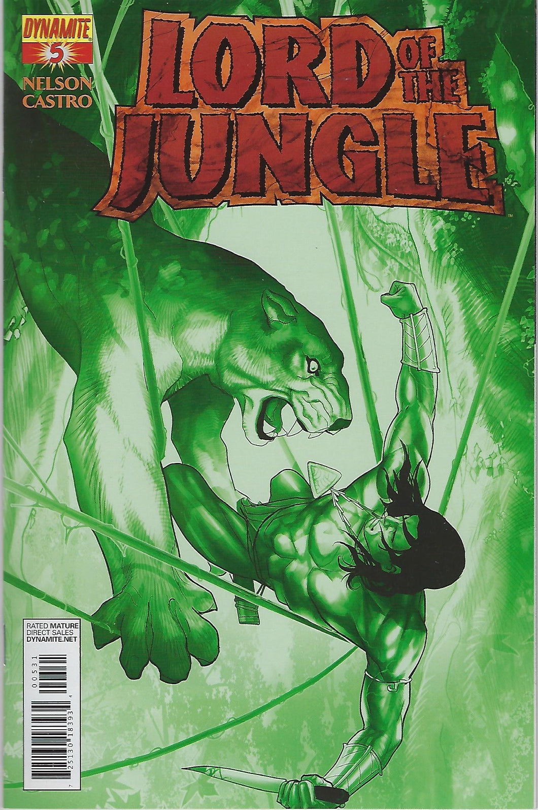 Lord of the Jungle # 5 Paul Renaud Jungle Green Retailer Variant Cover !!  NM