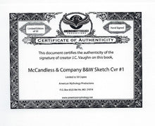 Load image into Gallery viewer, McCandless # 1 B&amp;W Limited to 50 Signed by Creator J.C.Vaughn With CERT !!  NM
