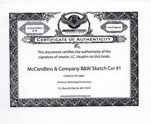 McCandless # 1 B&W Limited to 50 Signed by Creator J.C.Vaughn With CERT !!  NM