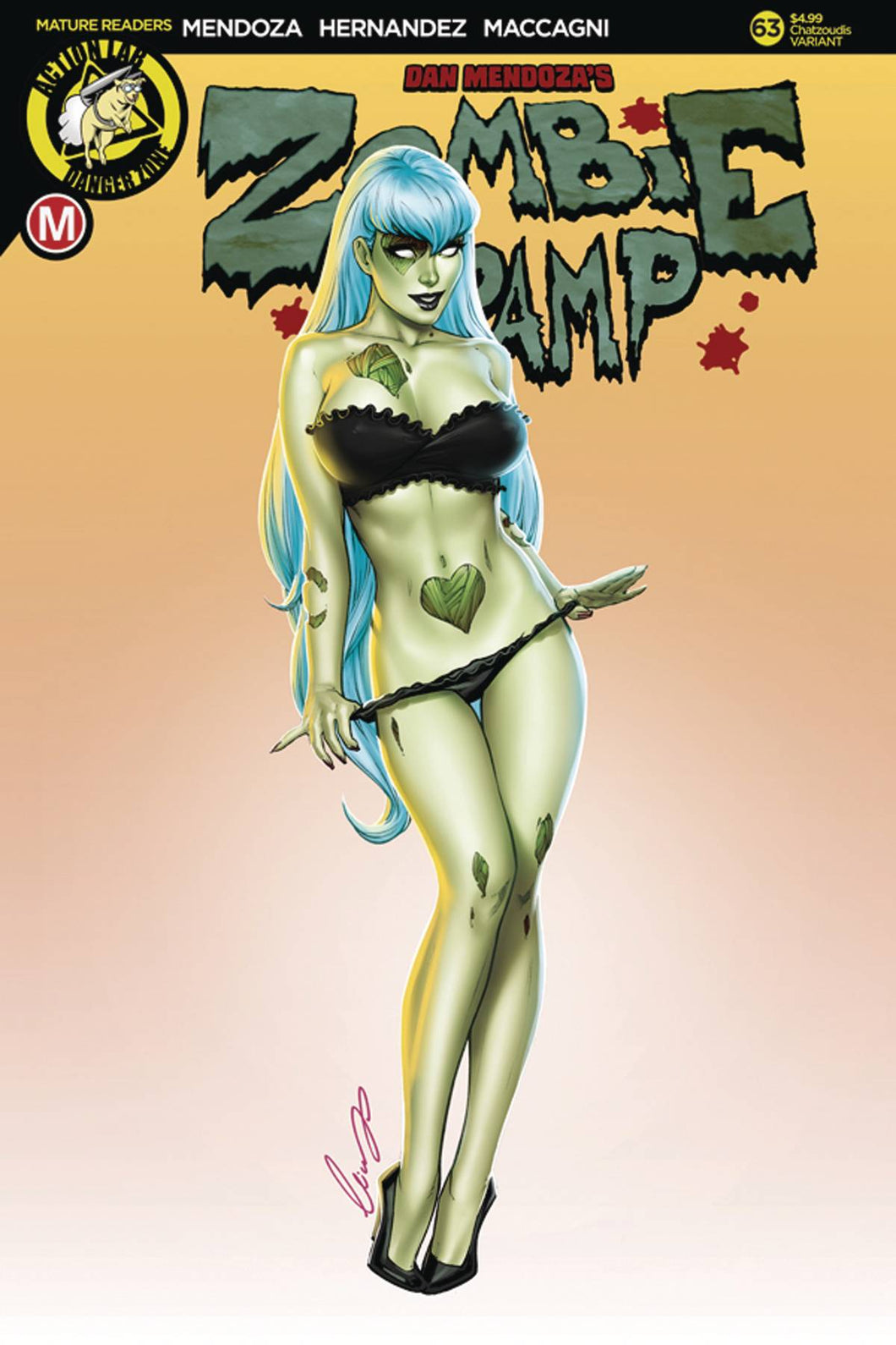 Zombie Tramp # 63 Elias Chatzoudis Limited Variant Cover !!!  VF/NM