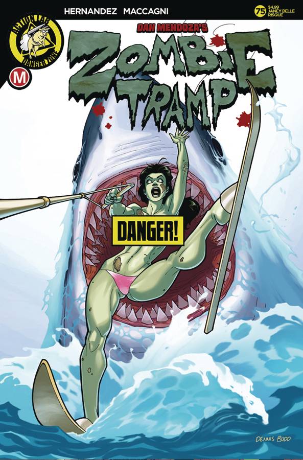Zombie Tramp # 75 Dennis Budd Risque / Topless Artist Edition Variant Cover !!!  VF/NM