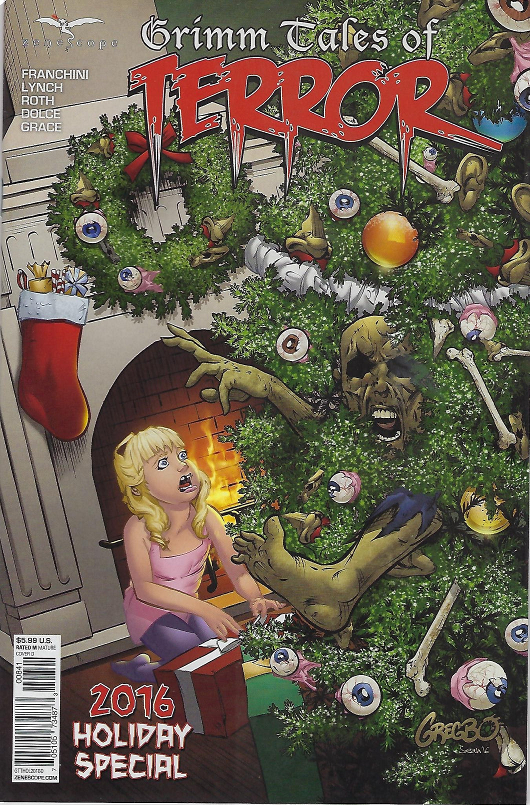 GRIMM TALES OF TERROR 2016 HOLIDAY SPECIAL WATSON COVER 