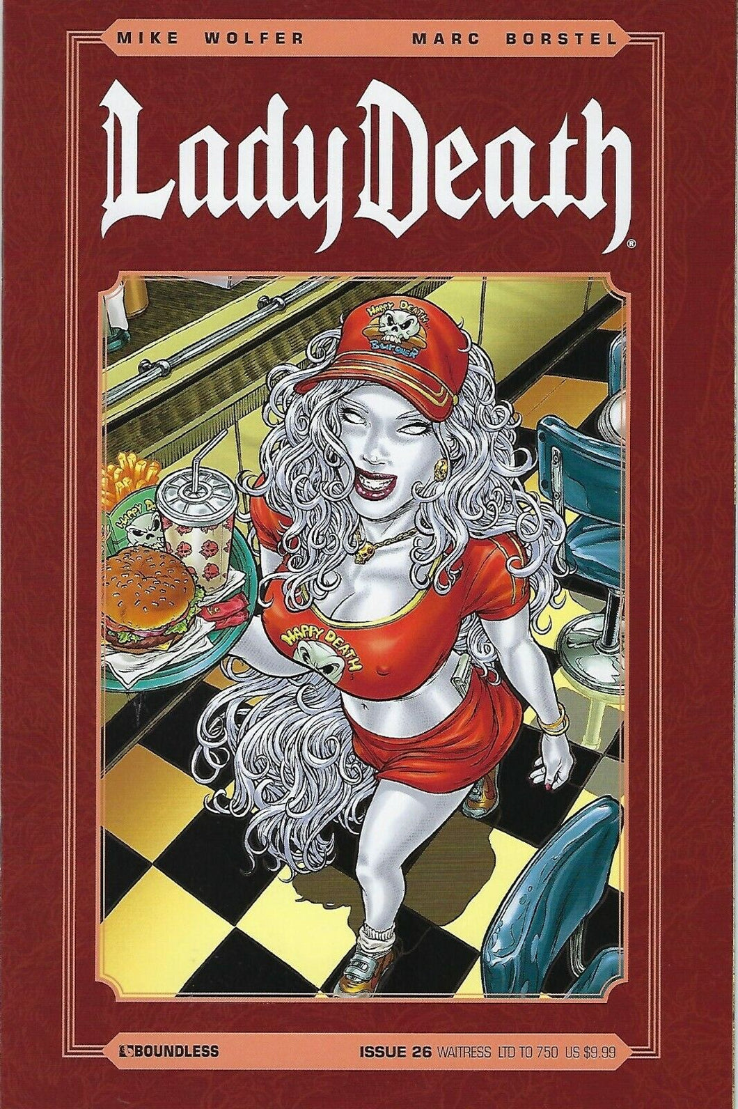 Lady Death # 26 LTD to 750 Juan Jose RYP Waitress Variant Cover !!! NM