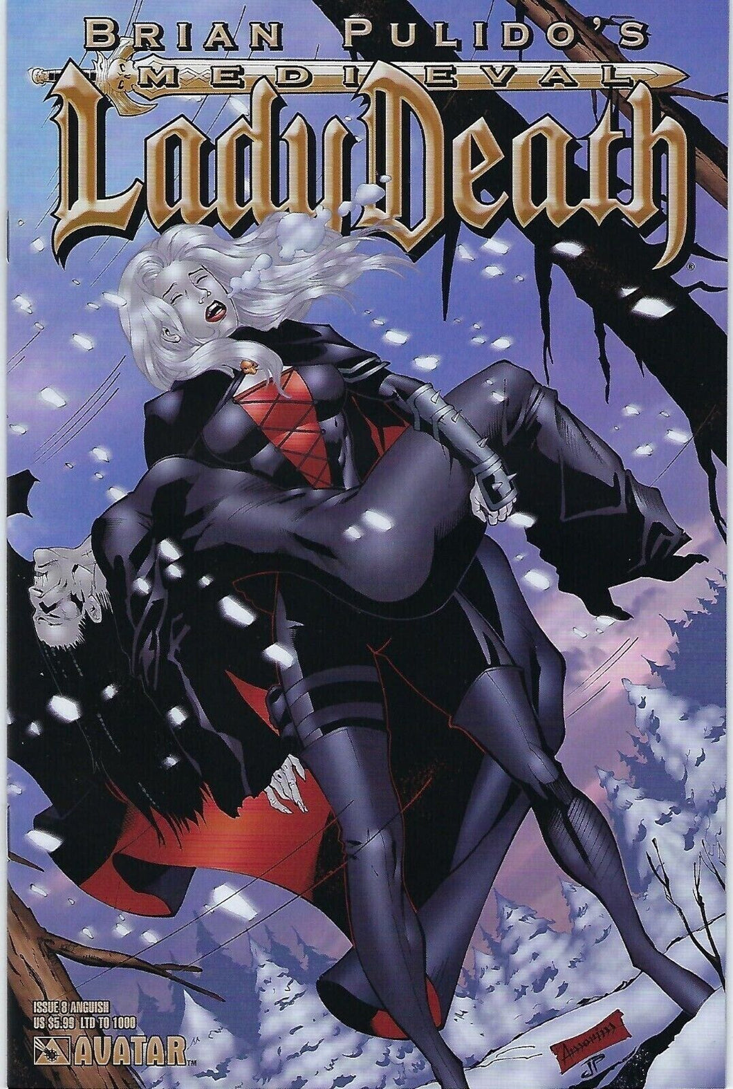 Medieval Lady Death # 8 Anguish Limited to 1000 Variant Cover !!! NM