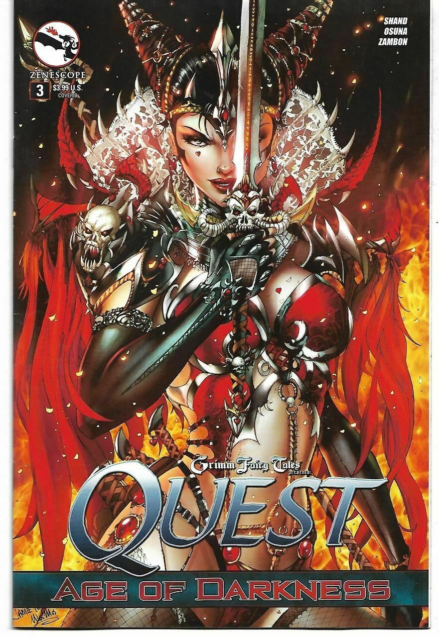 Grimm Fairy Tales Quest Age of Darkness # 3 Jamie Tyndall Variant Cover !!!  NM