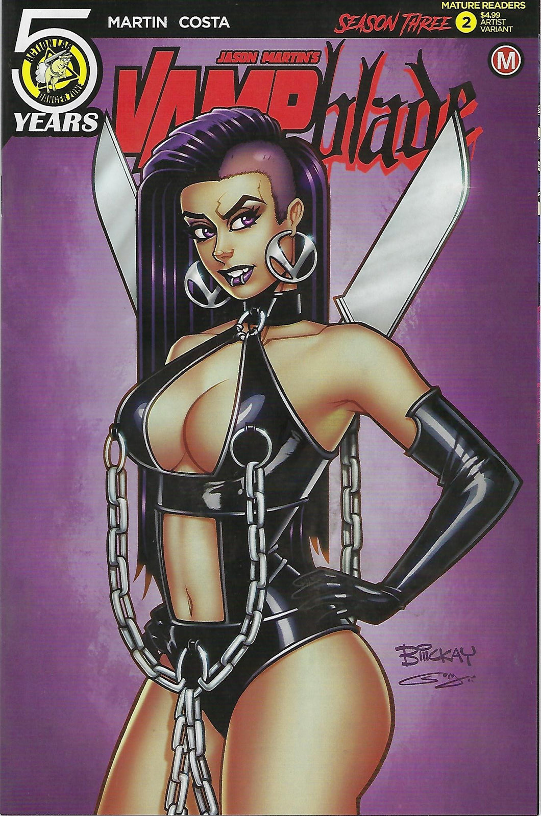 Vampblade # 2 Bill McKay Artist Variant Cover !!!  NM