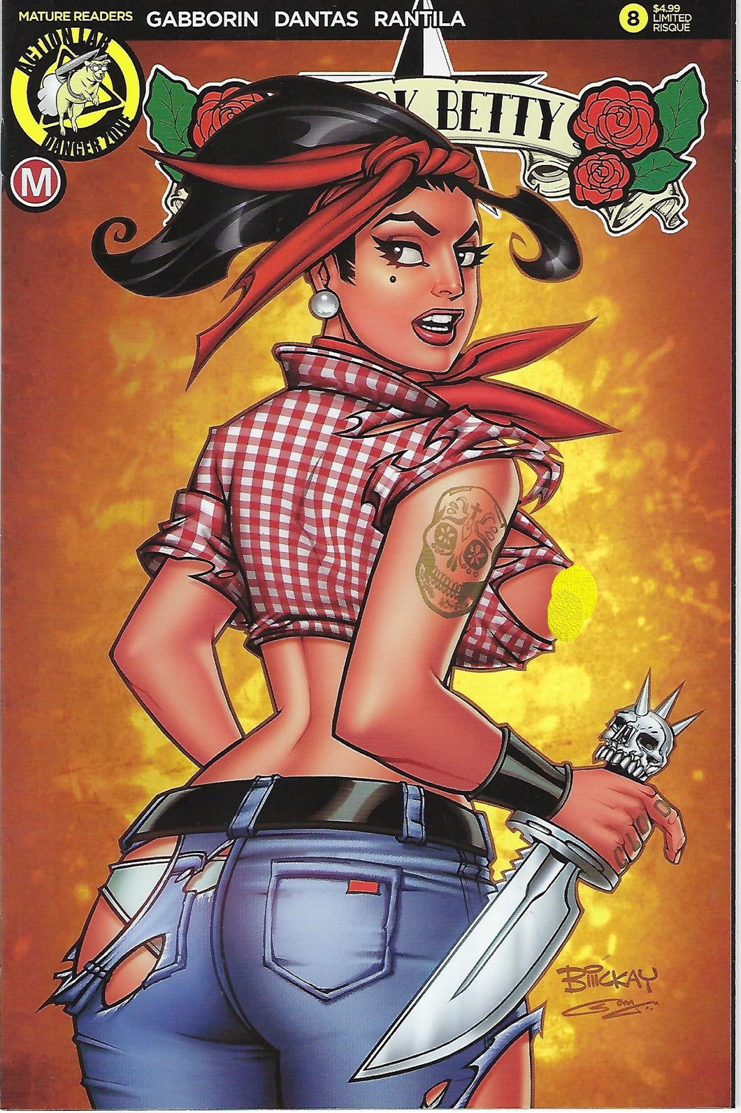 Black Betty # 8 Bill McKay Risque / Topless Variant Cover !!!  NM
