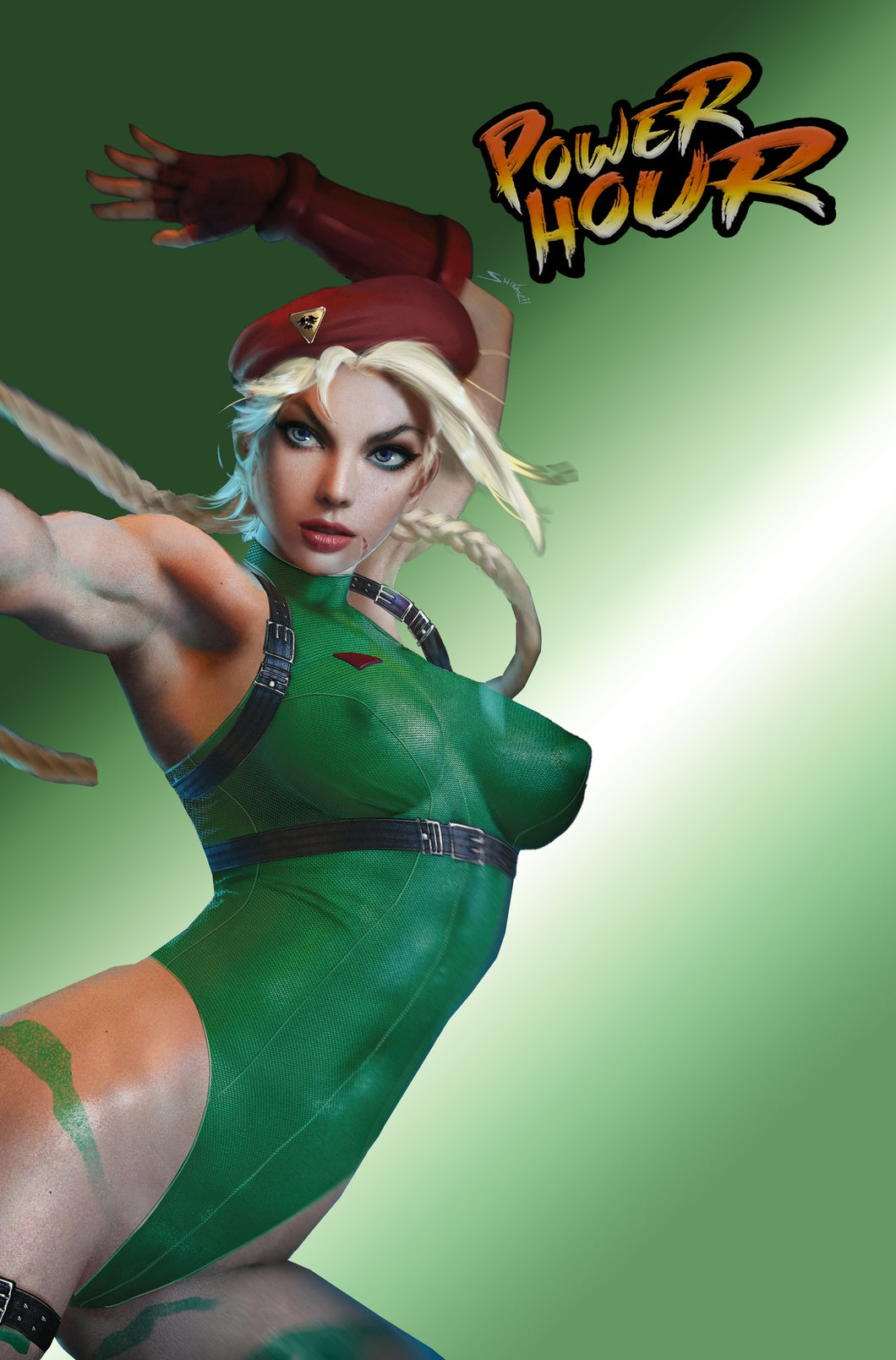 Power Hour Shikarii Cammy Fighter Sketch Up Cosplay Cover 