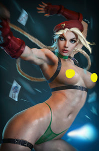 Power Hour Shikarii Cammy Topless Virgin Cover "C" Fighter Cosplay Limited to 450 !! NM
