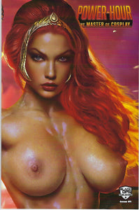 Power Hour # 1 Shikarii Close Up Teela Variant Topless Cover Limited to 200 NM