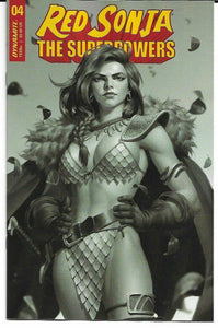 Red Sonja The Superpowers # 4 Junggeun Yoon Premium Black & White Variant Cover !!!  VF