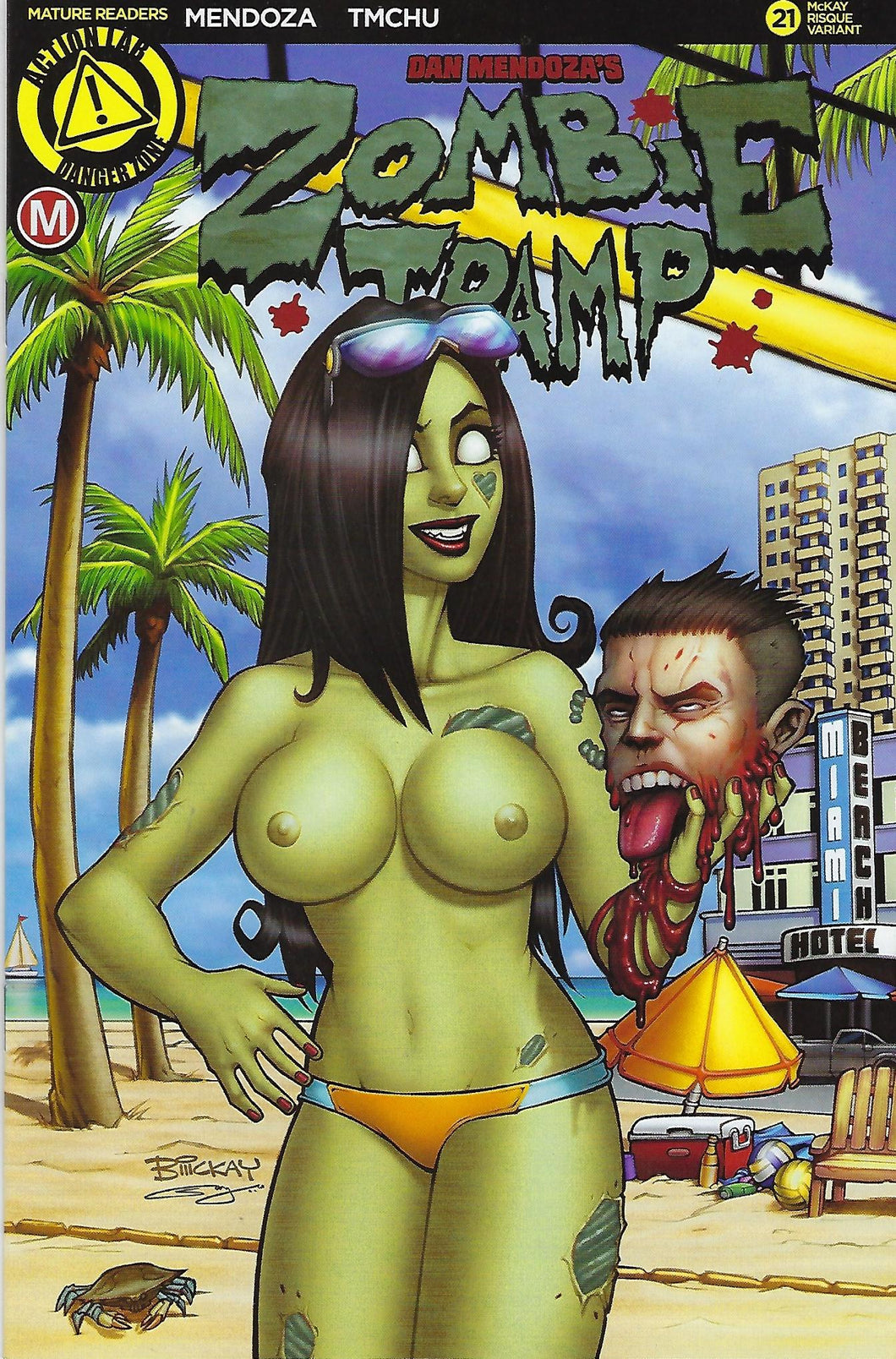 Zombie Tramp # 21 Bill McKay Sexy Risque / Topless Variant Edition Cover !!!   NM