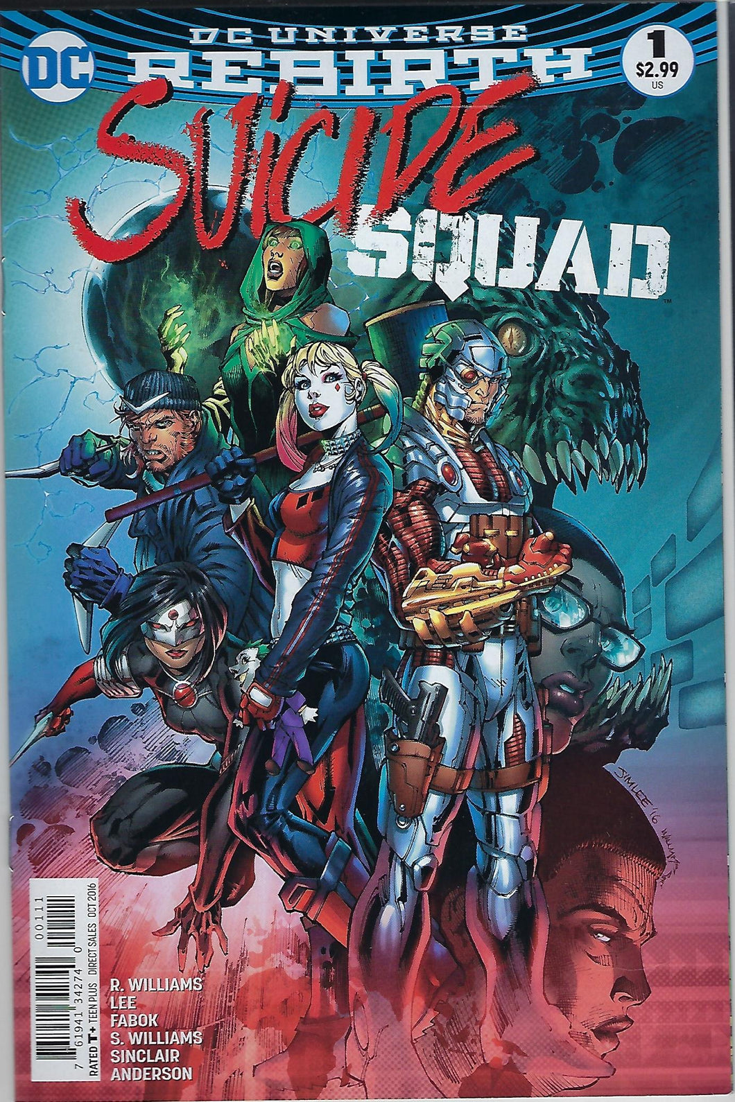 Suicide Squad # 1 Jim Lee Variant Cover !!  Rebirth !!  VF/NM to NM